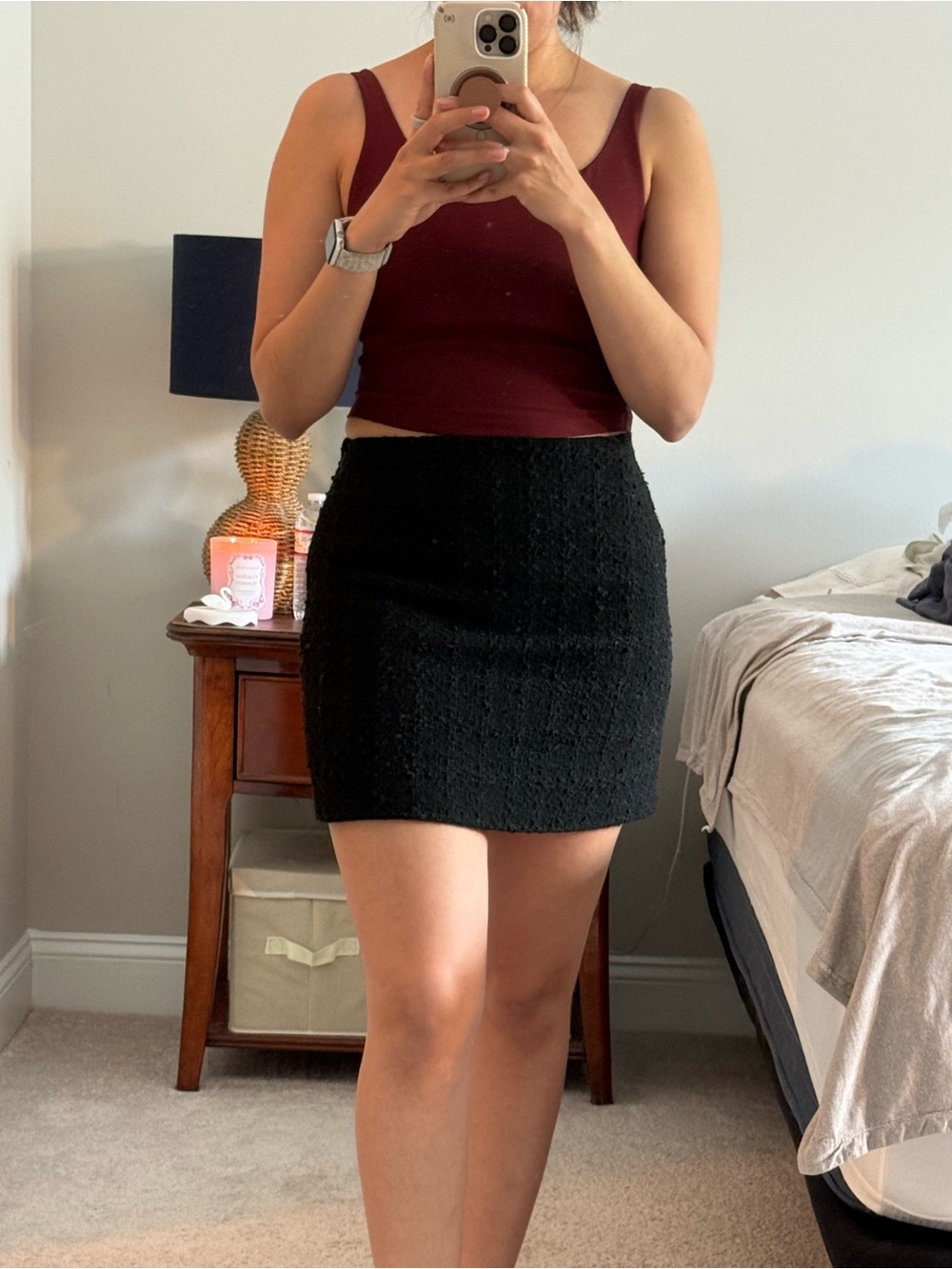 H&M Black Mini Skirt